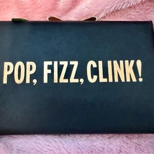 Kate Spade POP FIZZ CLINK Black Clutch NWT